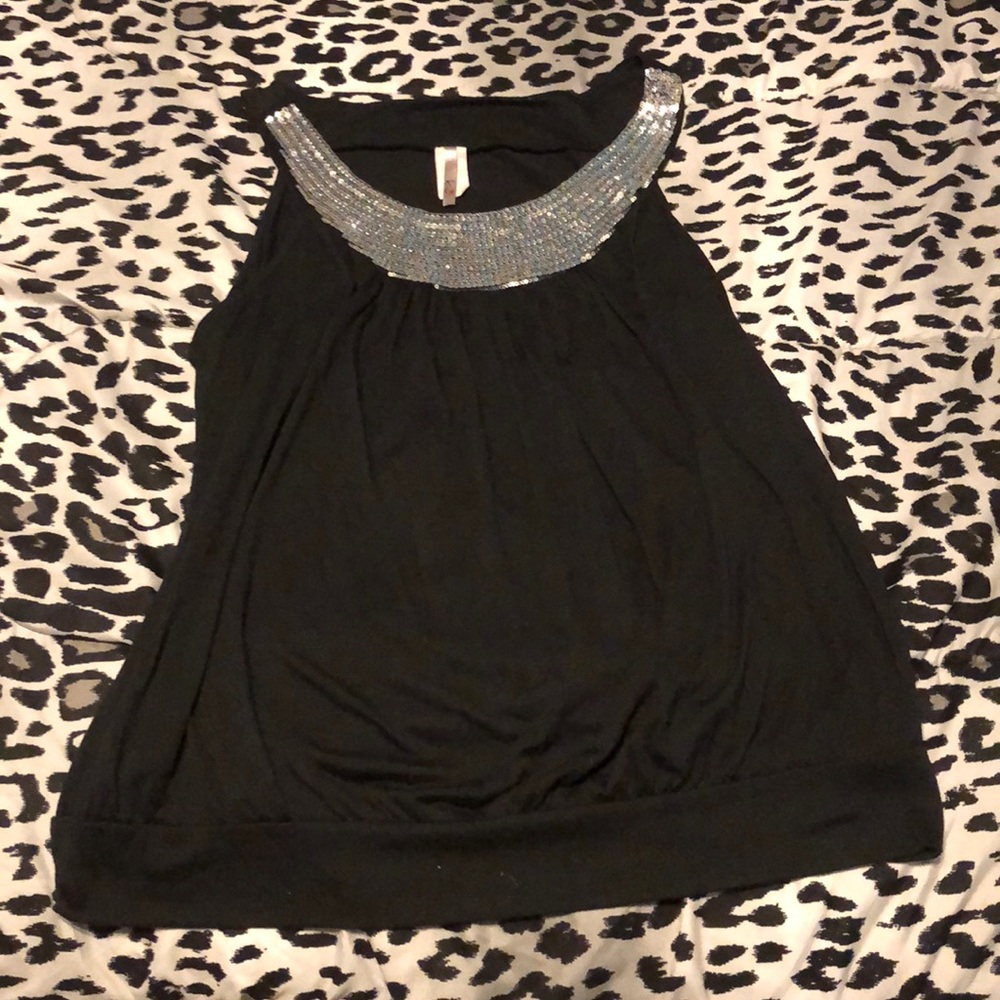 Sequin tank top